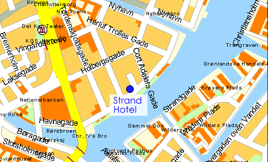 Copenhagen Strand, Copenhagen Denmark - map