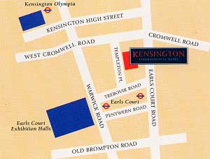 Kensington Inn, London United Kingdom - map