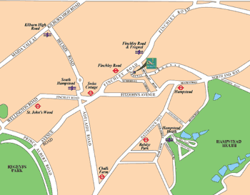 Quality Hotel Hampstead, Hampstead United Kingdom - map