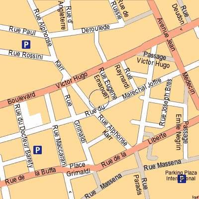 Comfort Hotel Roosevelt, Nice France - map